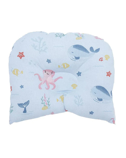 Haus & Kinder Baby Sleeping Nest-Baby Gadda Set-Vitamin Sea-100% Cotton  Muslin-Blue-For Infants