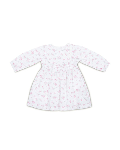 Haus & Kinder White Frock Dress-Floral-Cotton-For Infants