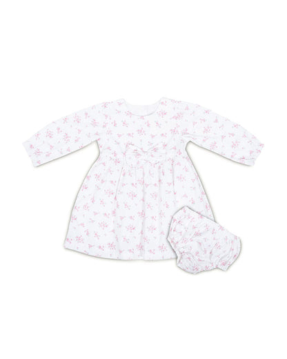 Haus & Kinder White Frock Dress-Floral-Cotton-For Infants
