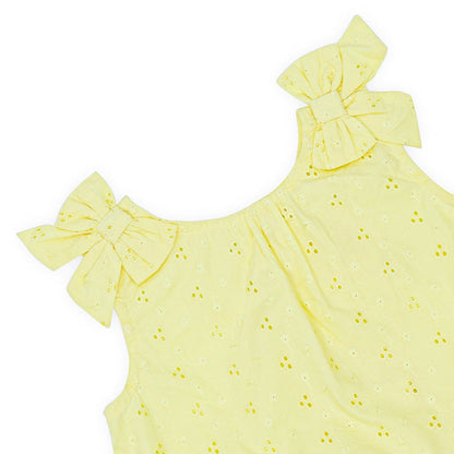 Haus & Kinder Yellow Frock Dress-Solid-Cotton-For Infants