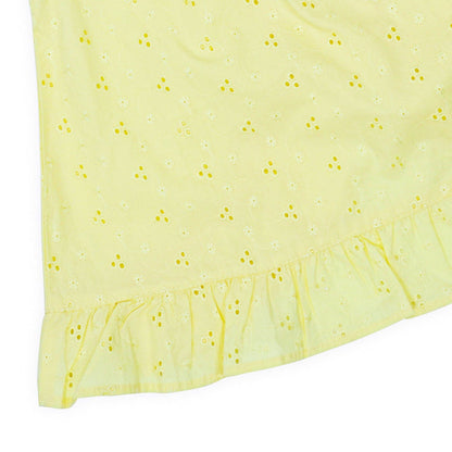 Haus & Kinder Yellow Frock Dress-Solid-Cotton-For Infants