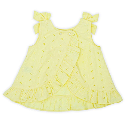 Haus & Kinder Yellow Frock Dress-Solid-Cotton-For Infants