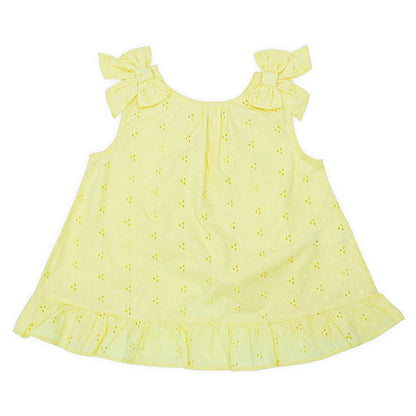 Haus & Kinder Yellow Frock Dress-Solid-Cotton-For Infants
