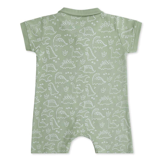 Haus & Kinder Green Romper-Dinosaurs-Cotton-For Infants