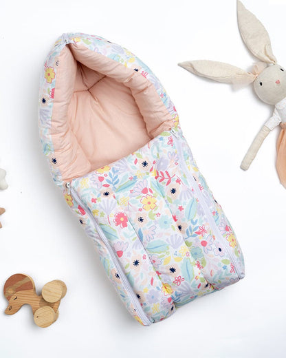 Haus & Kinder Ditsy Floral Bedtime Cuddle Gift Set-Pack of 6-Gift For Baby Shower & Baby Birthday