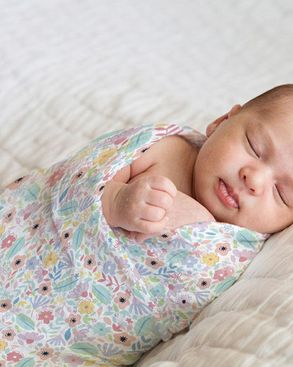 Haus & Kinder Ditsy Floral Bedtime Cuddle Gift Set-Pack of 6-Gift For Baby Shower & Baby Birthday