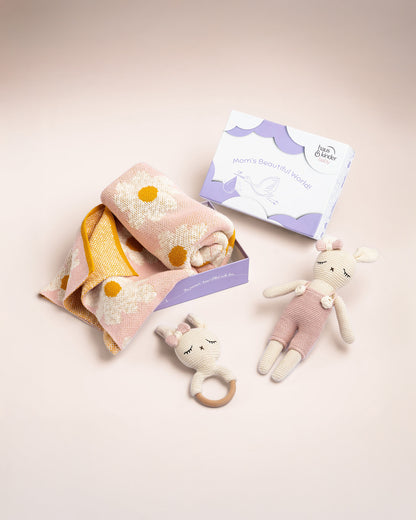 Haus & Kinder Olly Baby Shower Gift Set-Pack of 3-Gift For Baby Shower & Baby Birthday