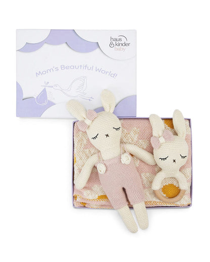 Haus & Kinder Olly Baby Shower Gift Set-Pack of 3-Gift For Baby Shower & Baby Birthday