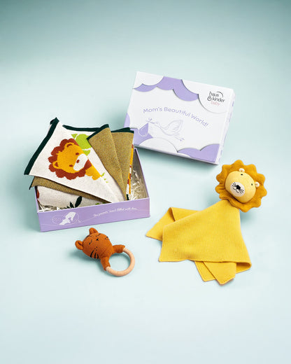 Haus & Kinder Jungle Party Baby Shower Gift Set-Pack of 3-Gift For Baby Shower & Baby Birthday