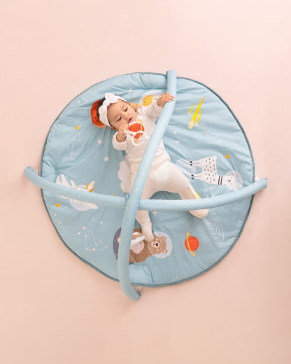 Haus & Kinder Jungle Party Baby Playgym with 5 Hanging Toys-Portable & Lightweight-Encourages Baby’s Movement-Indoor Toy-0M+