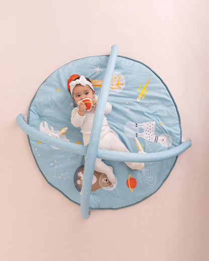 Haus & Kinder Jungle Party Baby Playgym with 5 Hanging Toys-Portable & Lightweight-Encourages Baby’s Movement-Indoor Toy-0M+