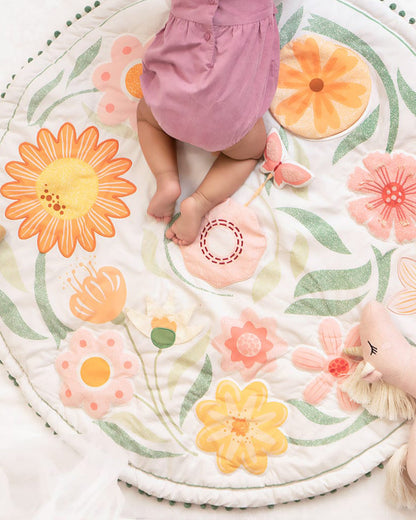 Haus & Kinder Floral garden Baby Activity Mat-Improves Visual & Tactile Stimulation-Indoor Toy-0M+