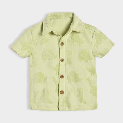 Mi Arcus Seafoam Green Coord Set-Dinomite-Cotton-For Infants