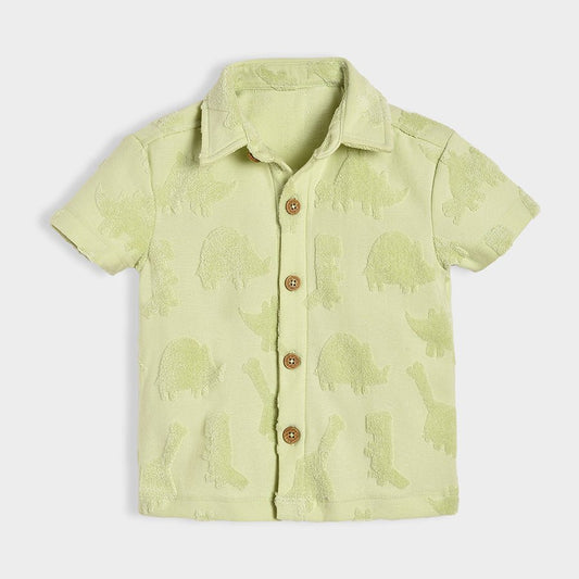 Mi Arcus Seafoam Green Coord Set-Dinomite-Cotton-For Infants