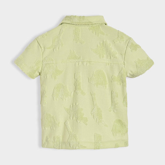 Mi Arcus Seafoam Green Coord Set-Dinomite-Cotton-For Infants