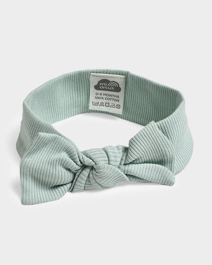 Mi Arcus Yellow, Blue & Multicolor Headband-Solid-Cotton-Pack of 5-For Infants