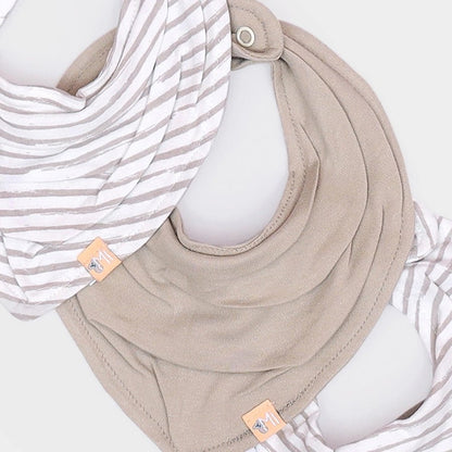 Mi Arcus Kids Drool Knitted Bibs-Multicolor-Cotton-0 to 3M-Pack of 5-For Infants