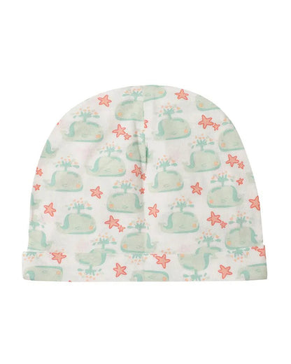 Mi Arcus Blue, White & Multicolor Combo Set-Whale Print-Cotton-Pack of 3-For Infants
