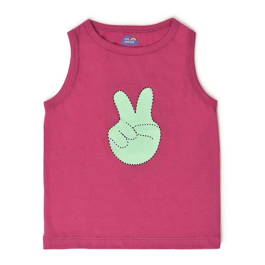 Mi Arcus Blue, Orange & Pink Vest-Printed-Cotton-Pack of 3-For Infants