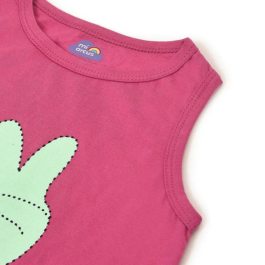 Mi Arcus Blue, Orange & Pink Vest-Printed-Cotton-Pack of 3-For Infants