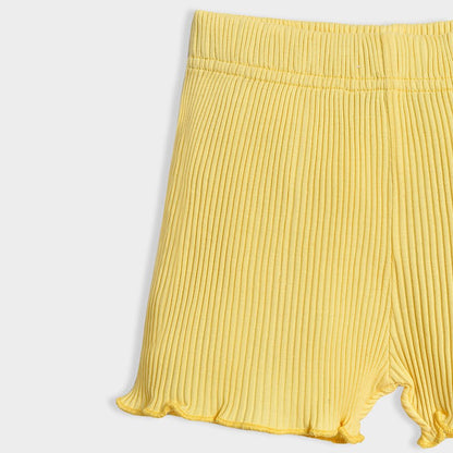 Mi Arcus Yellow Coord Set-Solid-Cotton-For Infants