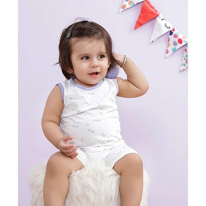 Mi Arcus Multicolor Coord Set-Printed-Cotton-Pack of 2-For Infants