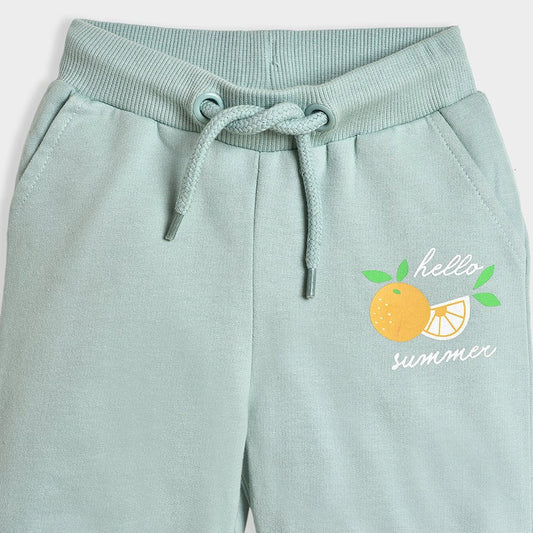 Mi Arcus Green & Grey Joggers-Fruits Melange-Cotton-Pack of 2-For Infants