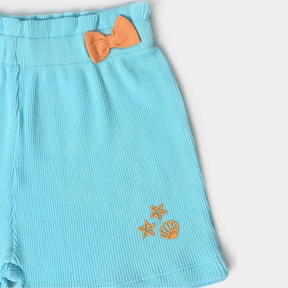 Mi Arcus Blue, Pink & Multicolor Shorts-Animal Print-Cotton-Pack of 3-For Infants