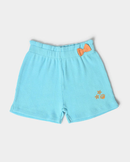 Mi Arcus Blue, Pink & Multicolor Shorts-Animal Print-Cotton-Pack of 3-For Infants