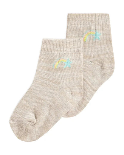 Mi Arcus White, Beige & Multicolor Socks-Arcus Rib-Cotton-Pack of 3-For Infants
