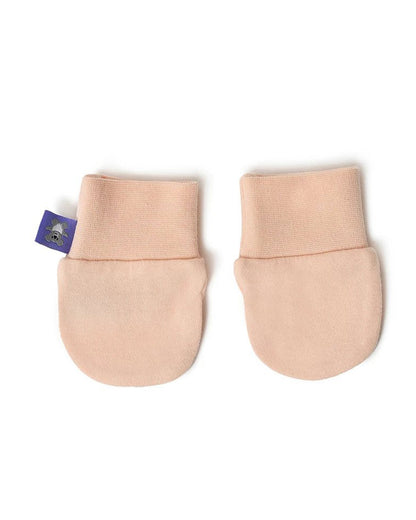Mi Arcus Yellow, Pink & Multicolor Mittens-Solid-Cotton-Pack of 3-For Infants