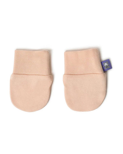 Mi Arcus Yellow, Pink & Multicolor Mittens-Solid-Cotton-Pack of 3-For Infants