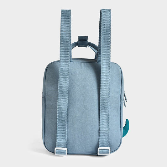 Mi Arcus Dinomite Woven Backpack With Padded Back & Adjustable Shoulder Straps-100% Cotton-Blue