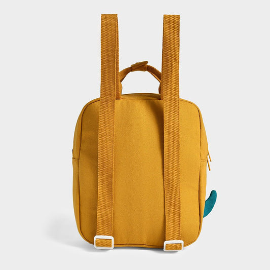 Mi Arcus Dinomite Woven Backpack With Padded Back & Adjustable Shoulder Straps-100% Cotton-Mustard