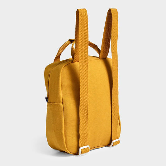 Mi Arcus Dinomite Woven Backpack With Padded Back & Adjustable Shoulder Straps-100% Cotton-Mustard