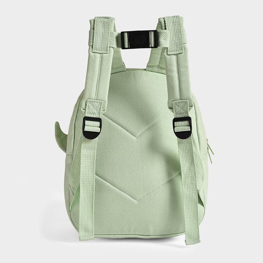 Mi Arcus Bloom Woven Backpack With Padded Back & Adjustable Shoulder Straps-100% Cotton-Green