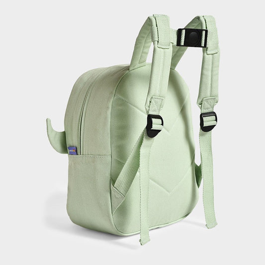 Mi Arcus Bloom Woven Backpack With Padded Back & Adjustable Shoulder Straps-100% Cotton-Green