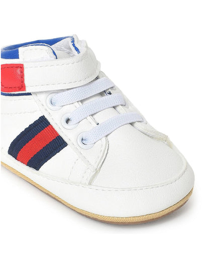 Mi Arcus White Velcro Sneakers For Infants
