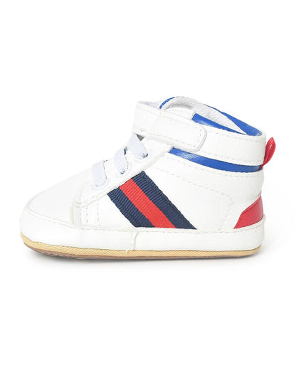 Mi Arcus White Velcro Sneakers For Infants