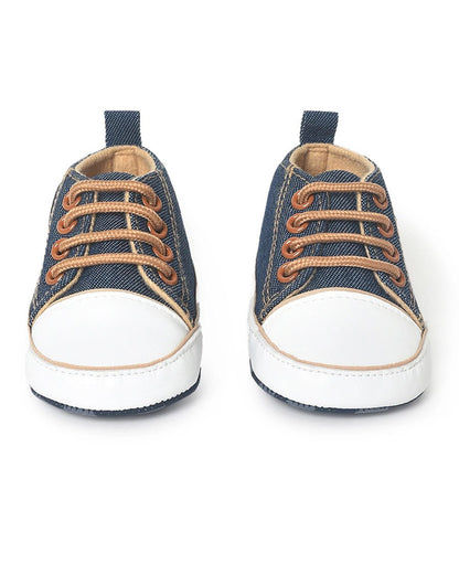 Mi Arcus Blue Slip On Sneakers For Infants