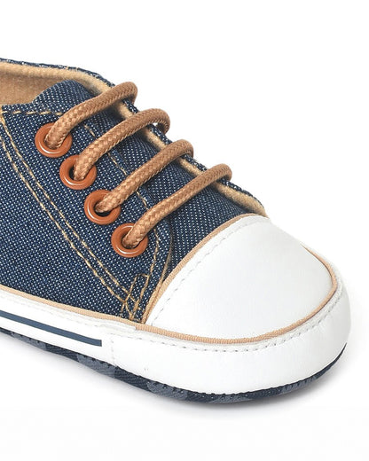 Mi Arcus Blue Slip On Sneakers For Infants