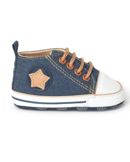 Mi Arcus Blue Slip On Sneakers For Infants