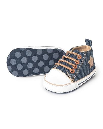 Mi Arcus Blue Slip On Sneakers For Infants