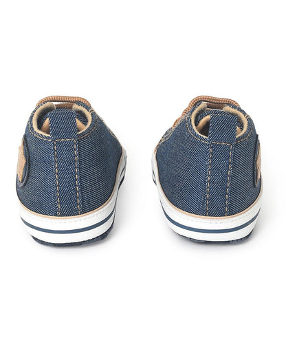 Mi Arcus Blue Slip On Sneakers For Infants