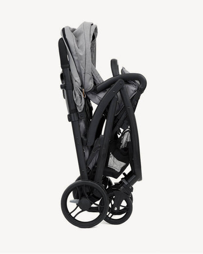 Joie Evalite Duo Twin Stroller-Multiple Recline Positions-Adjustable Leg Rest-Pram For 0 to 3Y (Upto 15 Kg)-Grey Flannel