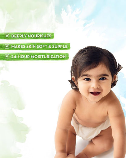 Mamaearth Deeply Nourishing Baby Body Wash, Gentle Cleansing Baby Shampoo & Milky Soft Baby Body Lotion-400ml