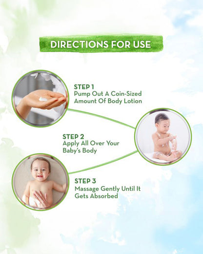 Mamaearth Deeply Nourishing Baby Body Wash, Gentle Cleansing Baby Shampoo & Milky Soft Baby Body Lotion-400ml