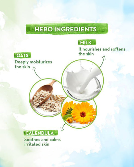 Mamaearth Milky Soft 2 in 1 Head to Toe Wash & Moisturizing Daily Baby Lotion-400ml