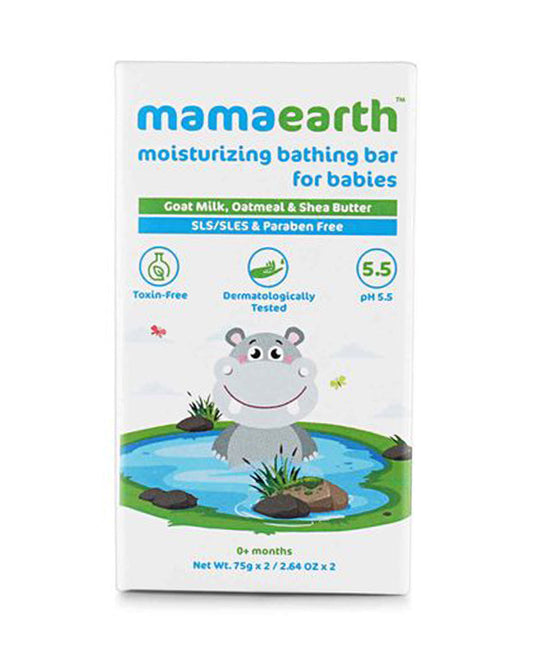 Mamaearth Kids Body Wash (300ml), Mineral Based SPF20+ Baby Sunscreen (100ml), Moisturizing Baby Soap Bar (Pack of 2) & Nourishing Baby Hair Oil (100ml)