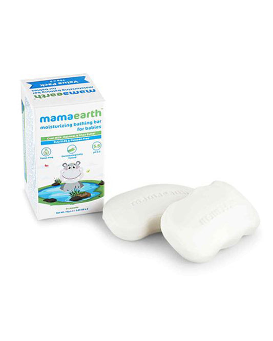 Mamaearth Moisturizing Baby Soap Bar-With Oatmeal & Shea Butter-75 g